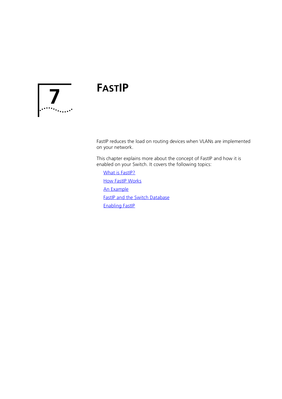 Fastip, Chapter 7 | 3Com 1100 User Manual | Page 181 / 248