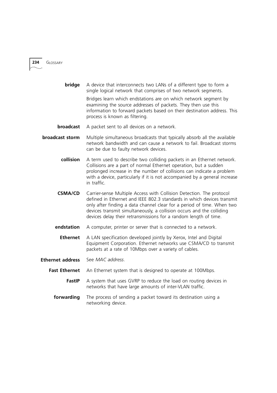 3Com 1100 User Manual | Page 234 / 248