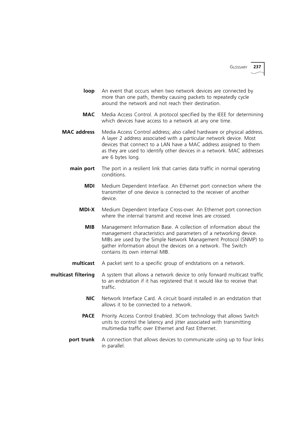3Com 1100 User Manual | Page 237 / 248
