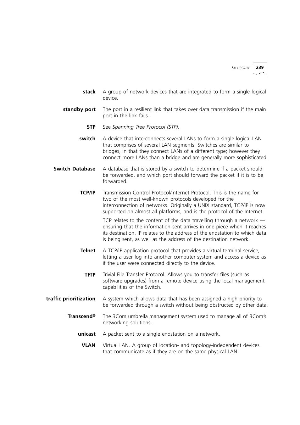 3Com 1100 User Manual | Page 239 / 248