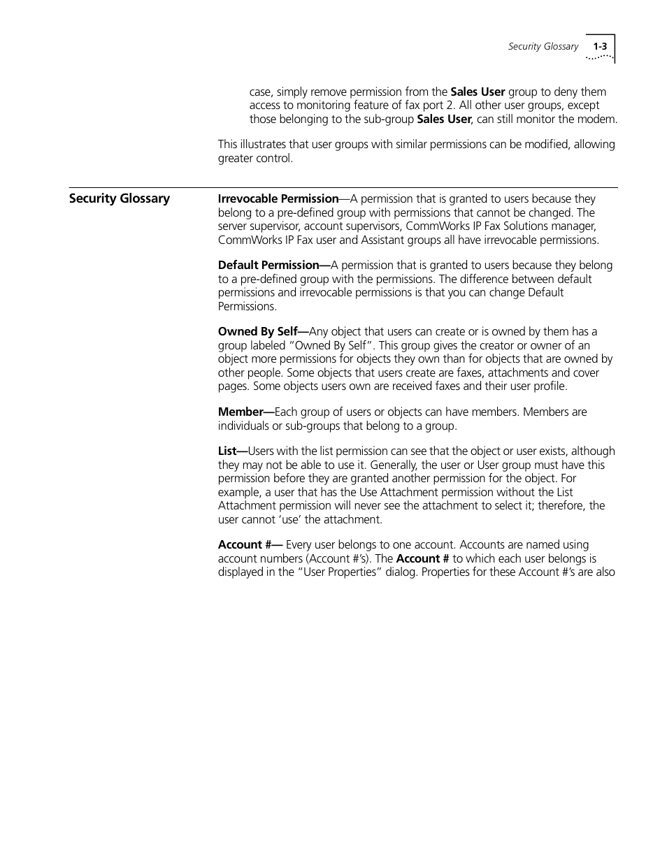 Security glossary, Security glossary -3 | 3Com 10031370-01 User Manual | Page 13 / 44