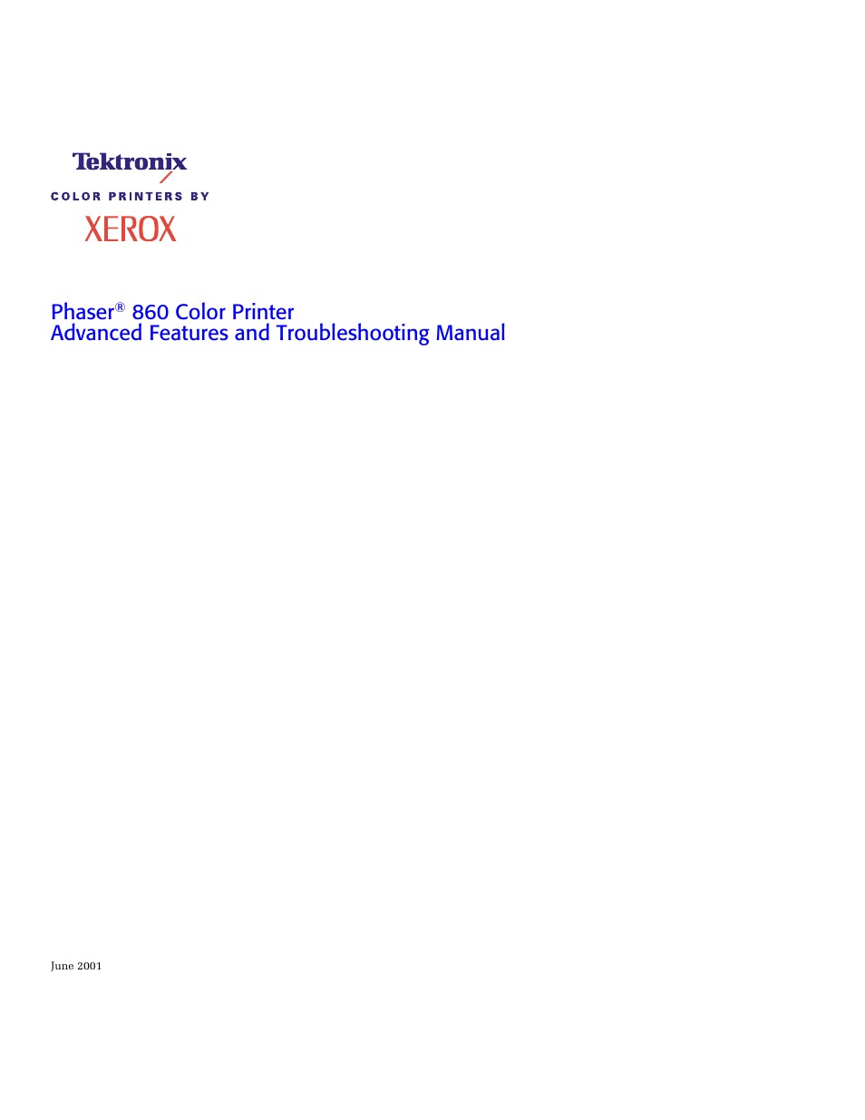 Phaser | 3Com Phaser Color Printer 860 User Manual | Page 3 / 74