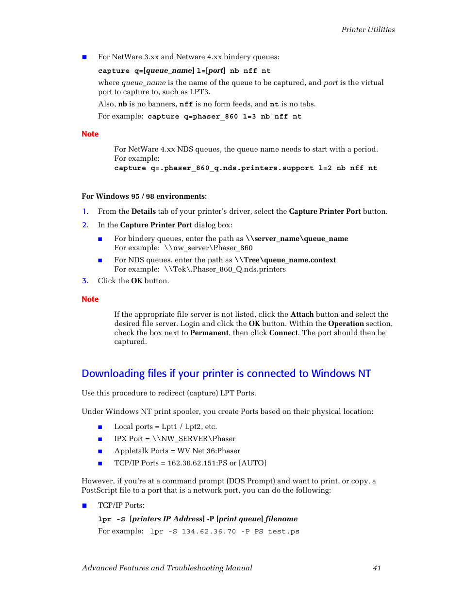 3Com Phaser Color Printer 860 User Manual | Page 47 / 74