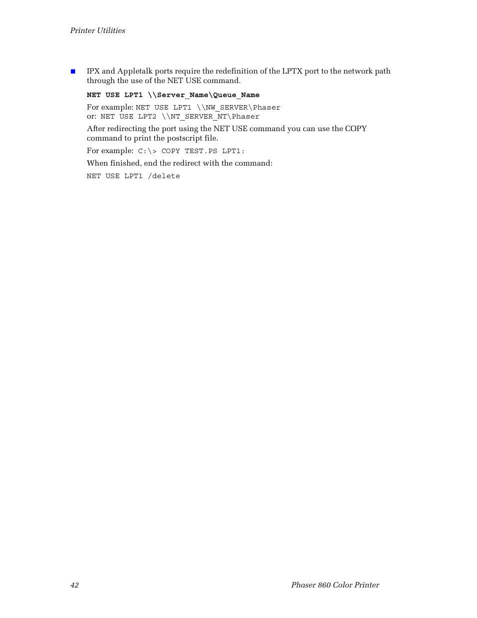 3Com Phaser Color Printer 860 User Manual | Page 48 / 74
