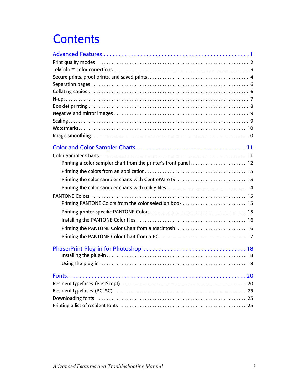 3Com Phaser Color Printer 860 User Manual | Page 5 / 74