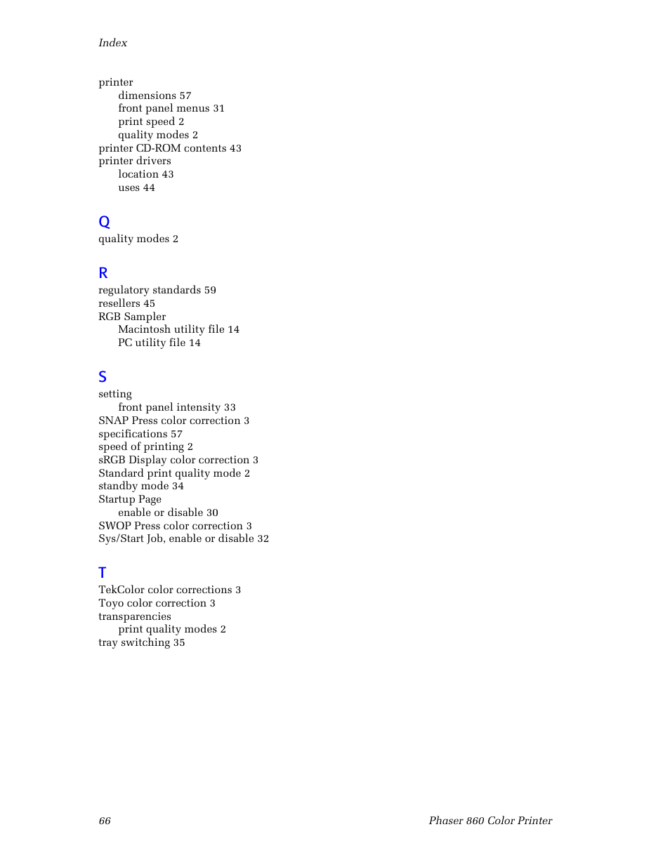 3Com Phaser Color Printer 860 User Manual | Page 72 / 74