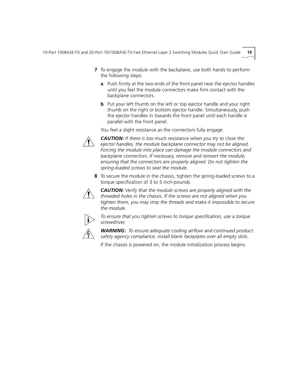 3Com 100BASE-FX User Manual | Page 19 / 28