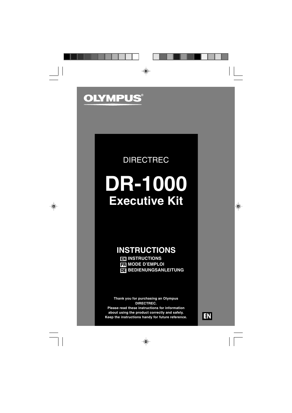 Olympus DR-1000 User Manual | 108 pages