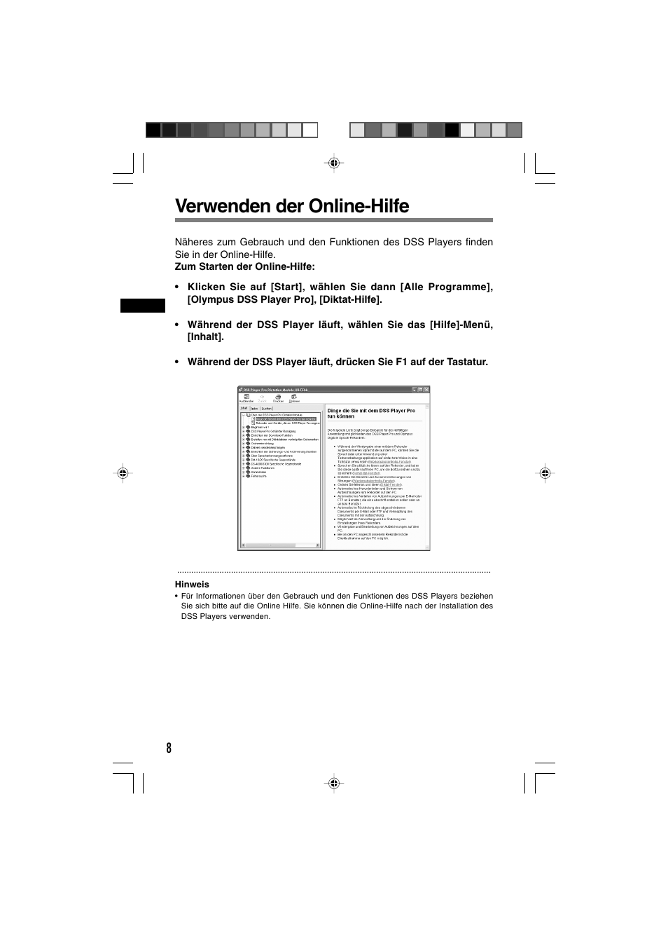 Verwenden der online-hilfe | Olympus DR-1000 User Manual | Page 78 / 108