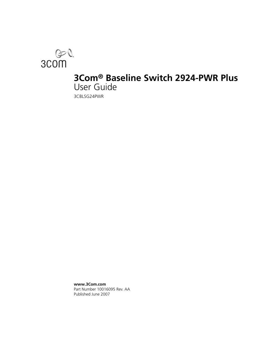 3Com 2924-PWR User Manual | 248 pages