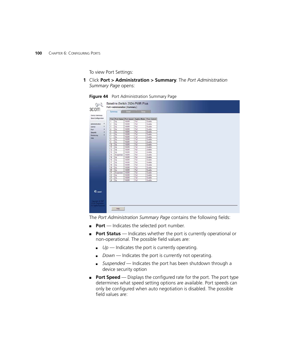 3Com 2924-PWR User Manual | Page 100 / 248