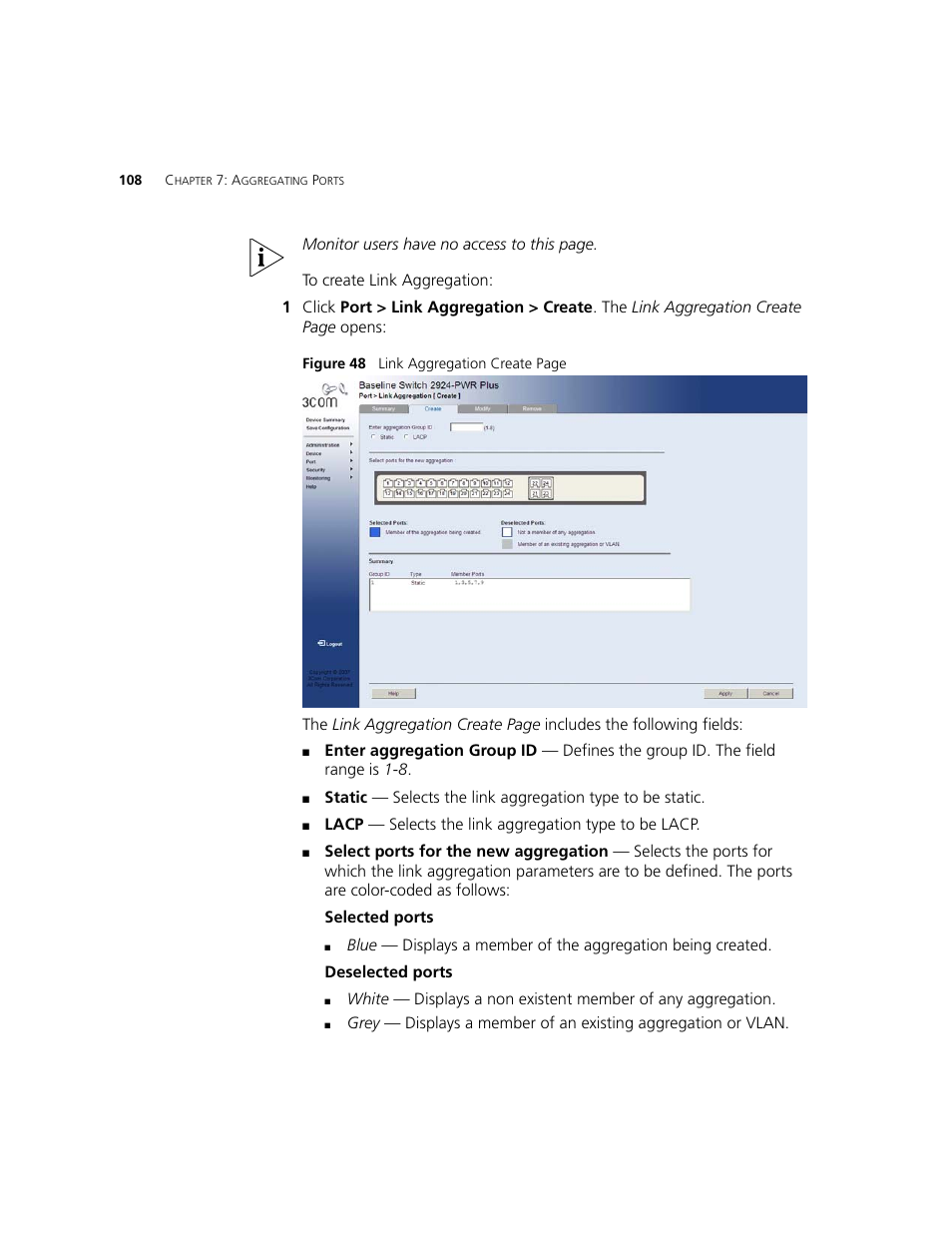 3Com 2924-PWR User Manual | Page 108 / 248