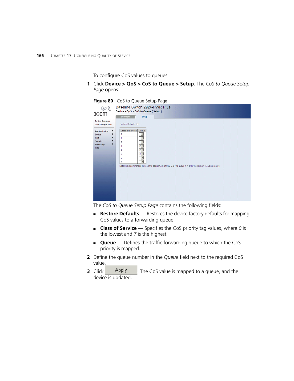 3Com 2924-PWR User Manual | Page 166 / 248
