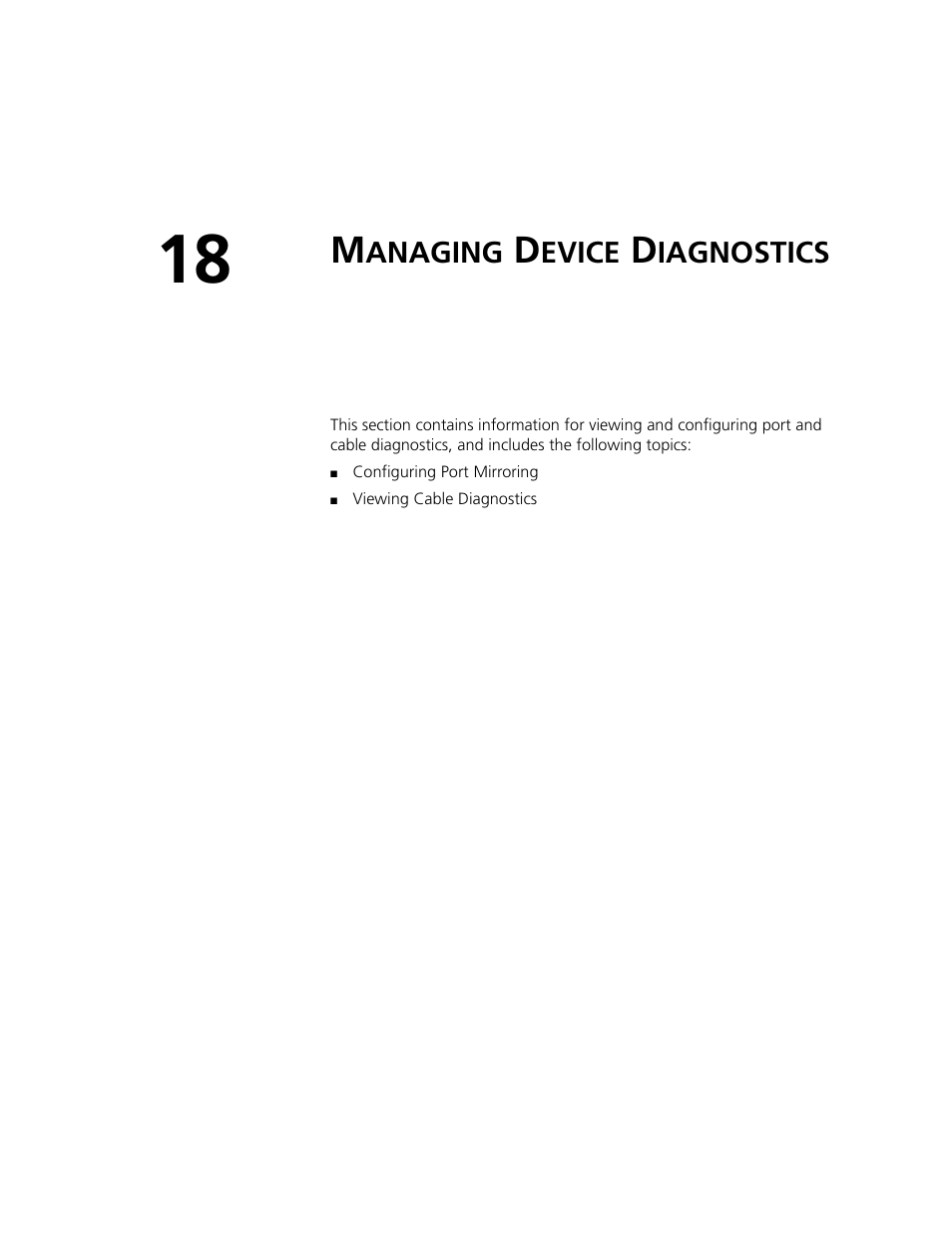 Managing device diagnostics, Managing device diagnostics — pr | 3Com 2924-PWR User Manual | Page 204 / 248