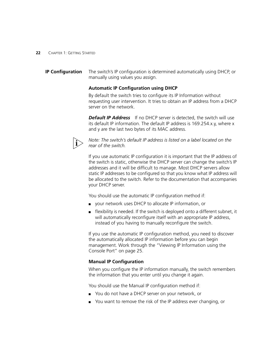 Ip configuration | 3Com 2924-PWR User Manual | Page 22 / 248