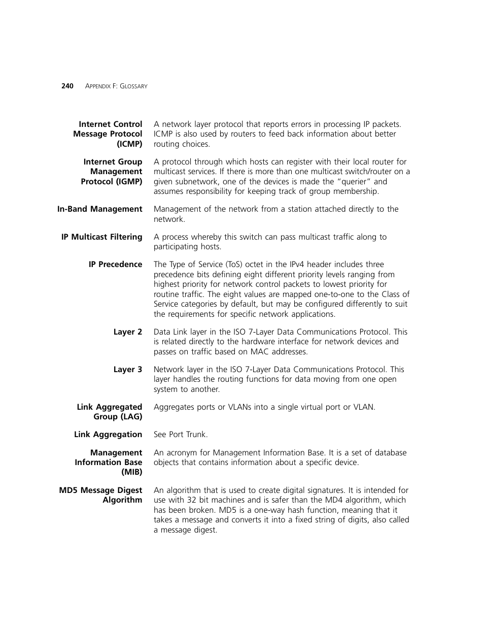 3Com 2924-PWR User Manual | Page 240 / 248