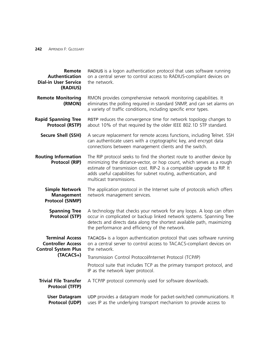 3Com 2924-PWR User Manual | Page 242 / 248