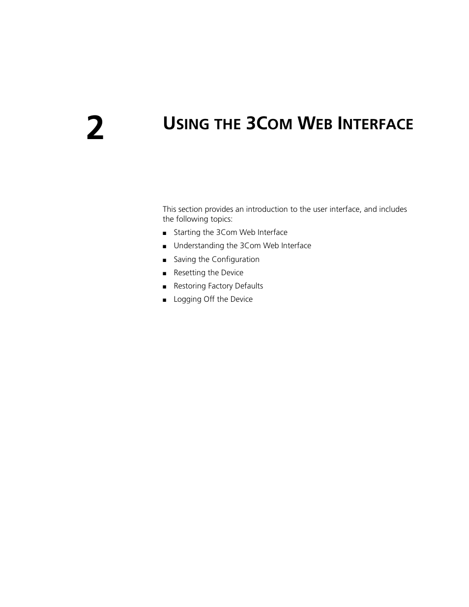 Using the 3com web interface, Sing, Nterface | 3Com 2924-PWR User Manual | Page 30 / 248