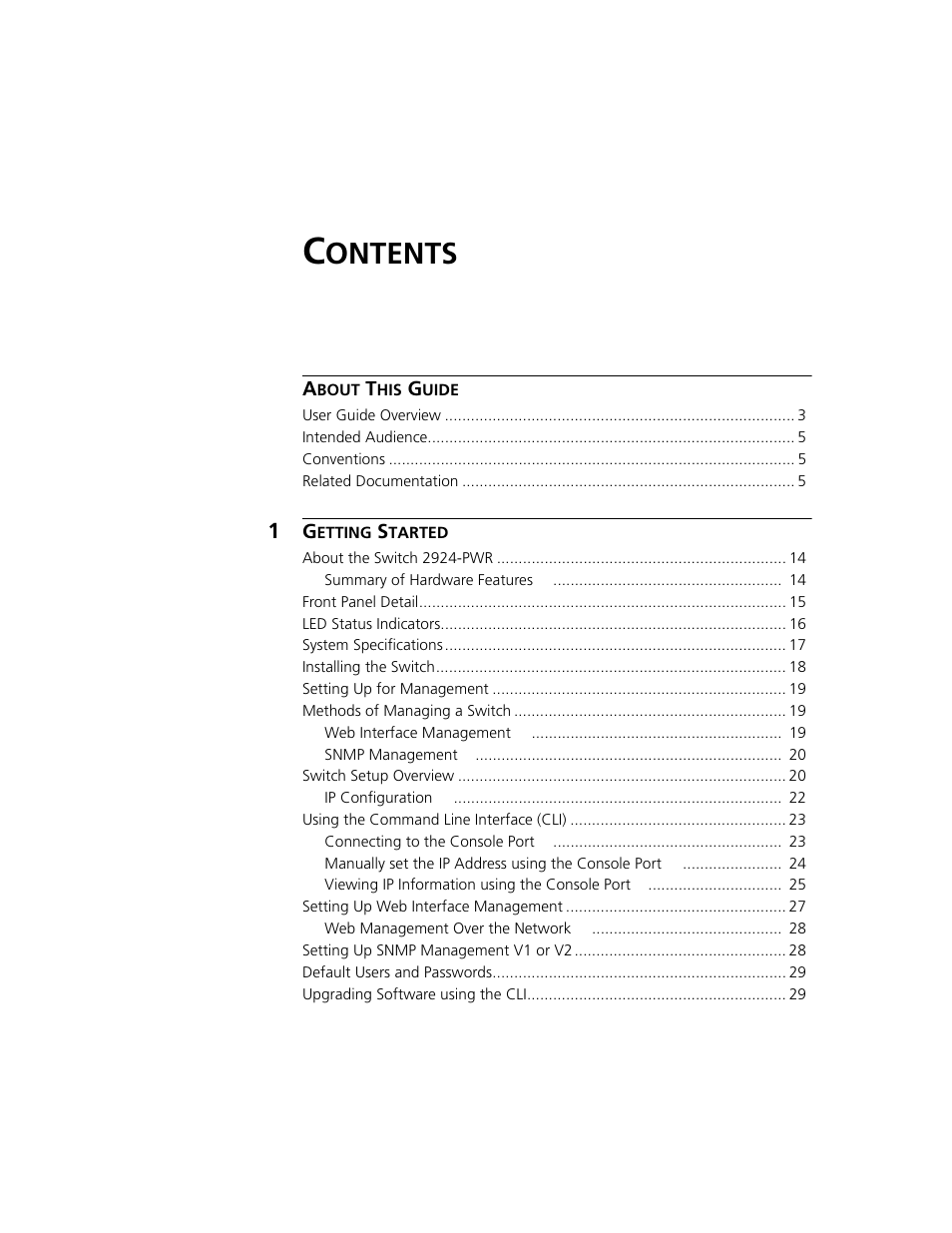 3Com 2924-PWR User Manual | Page 6 / 248