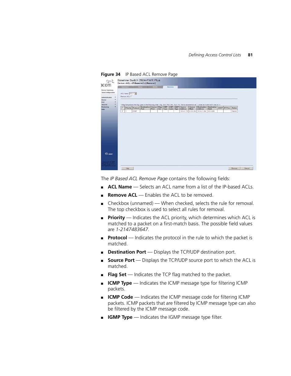 3Com 2924-PWR User Manual | Page 81 / 248