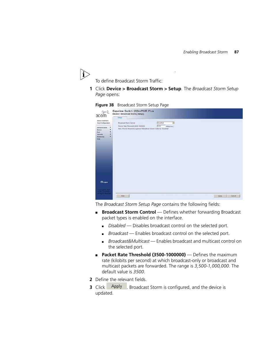 3Com 2924-PWR User Manual | Page 87 / 248