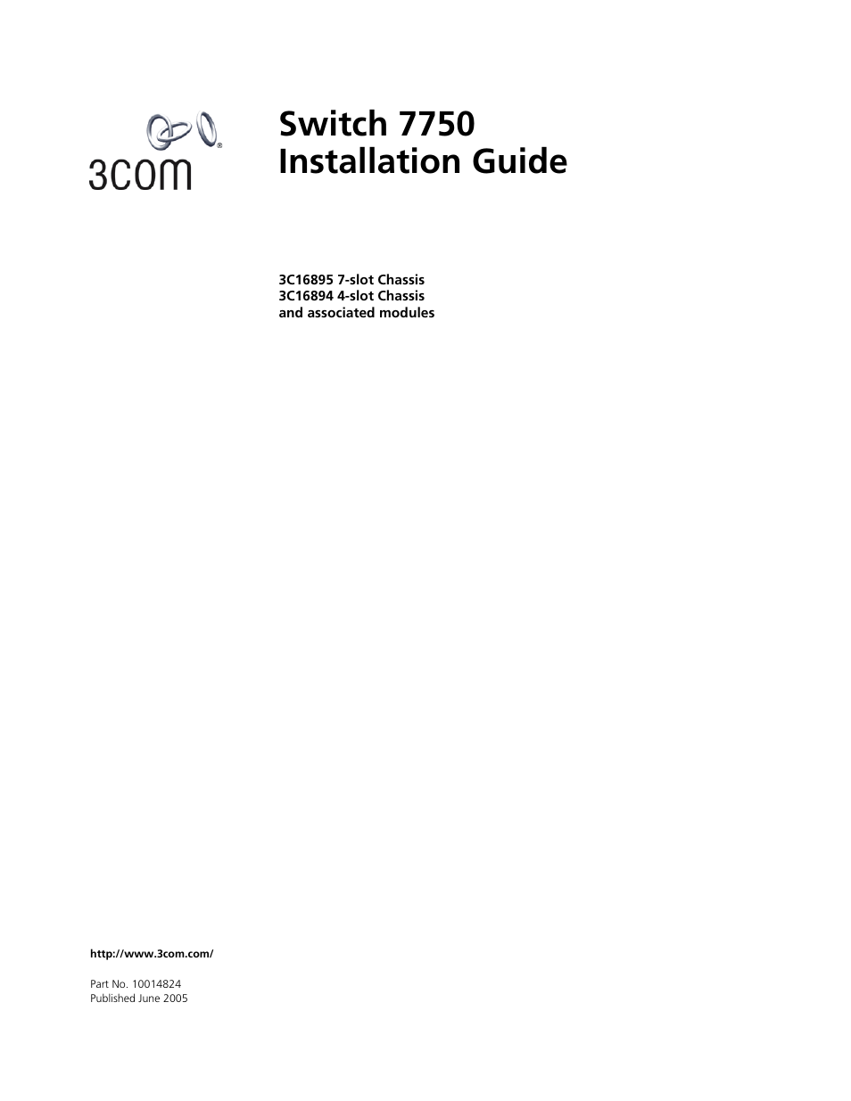 3Com 3C16895 User Manual | 74 pages