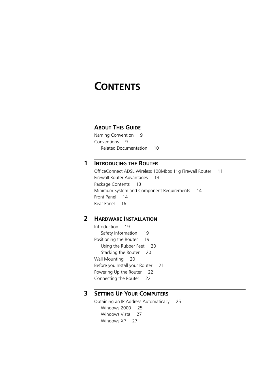 3Com 3CRWDR200A-75 User Manual | Page 3 / 144