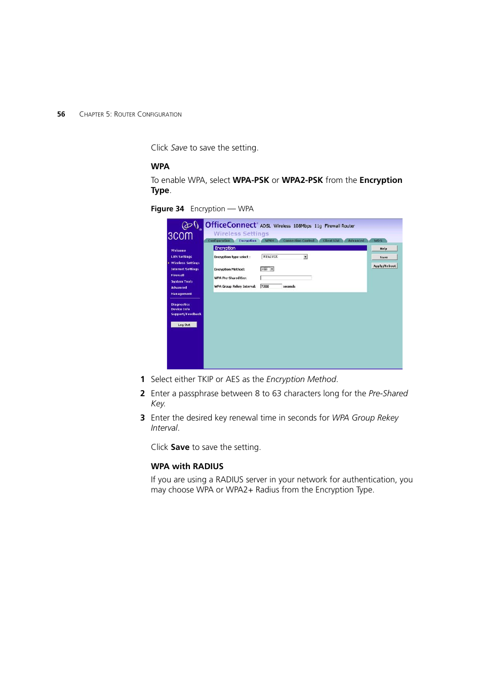 3Com 3CRWDR200A-75 User Manual | Page 56 / 144