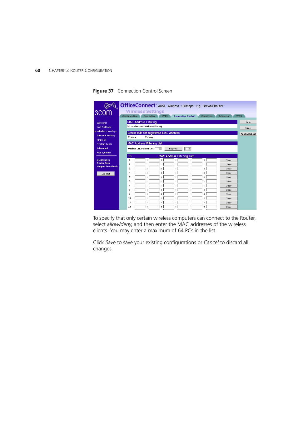 3Com 3CRWDR200A-75 User Manual | Page 60 / 144