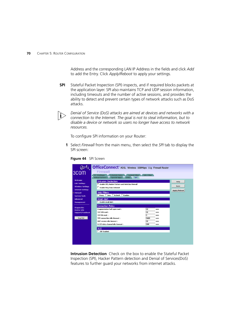 3Com 3CRWDR200A-75 User Manual | Page 70 / 144