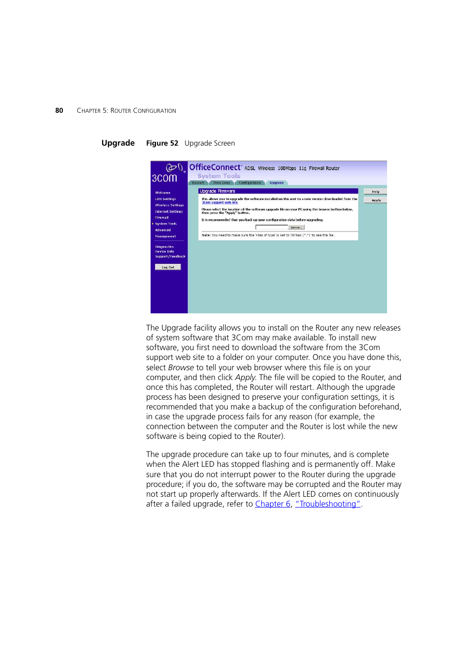 Upgrade | 3Com 3CRWDR200A-75 User Manual | Page 80 / 144
