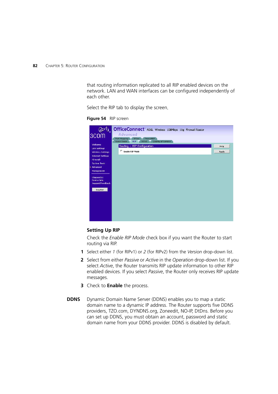Ddns | 3Com 3CRWDR200A-75 User Manual | Page 82 / 144