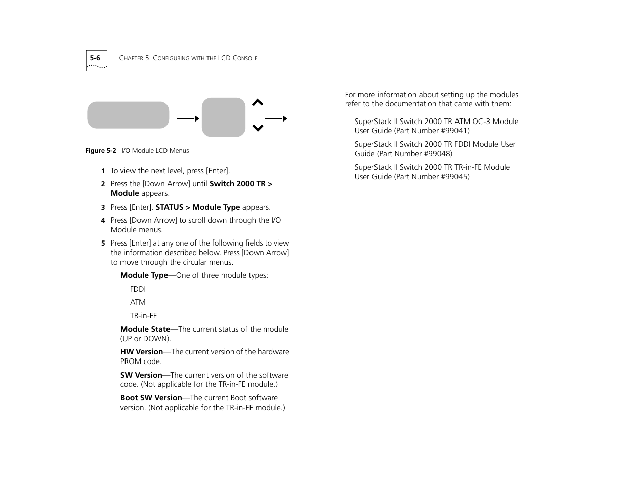 I/o module switch 2000 tr | 3Com TR User Manual | Page 88 / 126