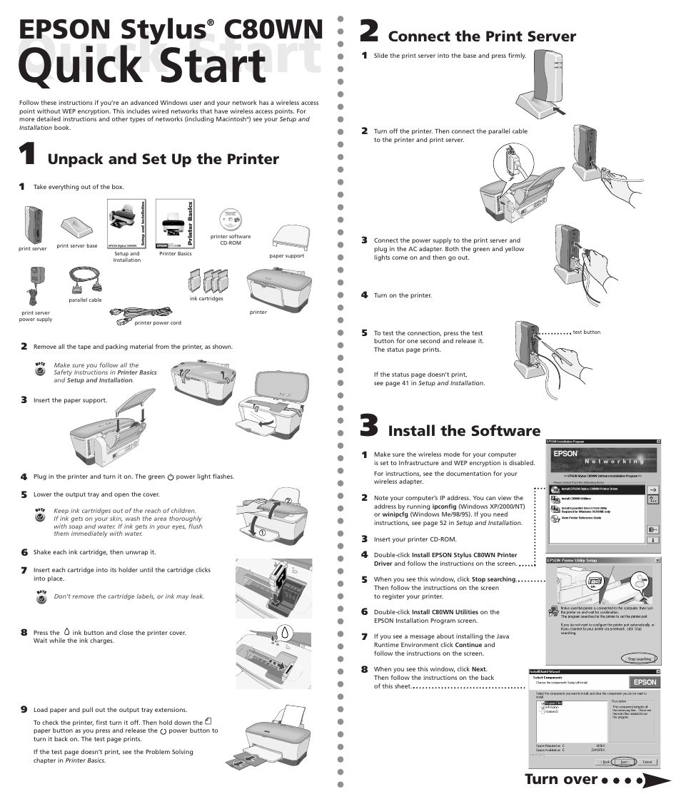 Epson C80WN User Manual | 2 pages