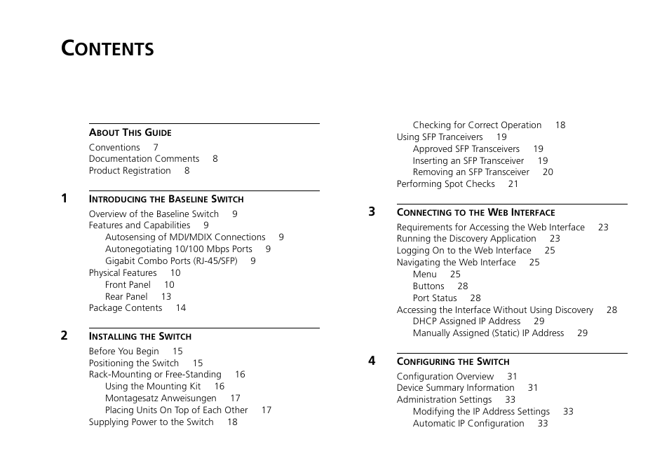 Ontents | 3Com 2226 PLUS User Manual | Page 3 / 92