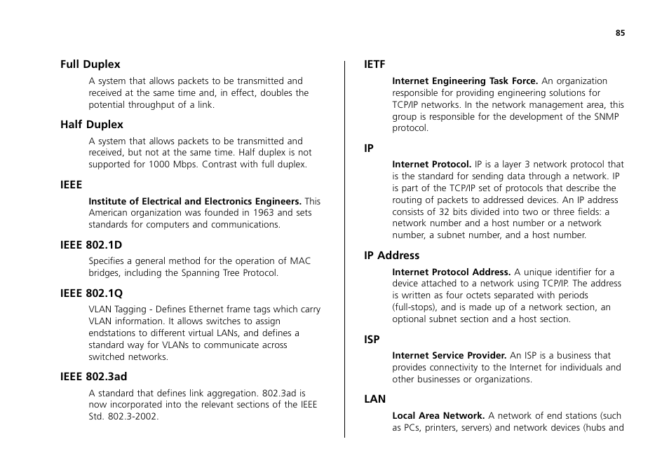 3Com 2226 PLUS User Manual | Page 85 / 92