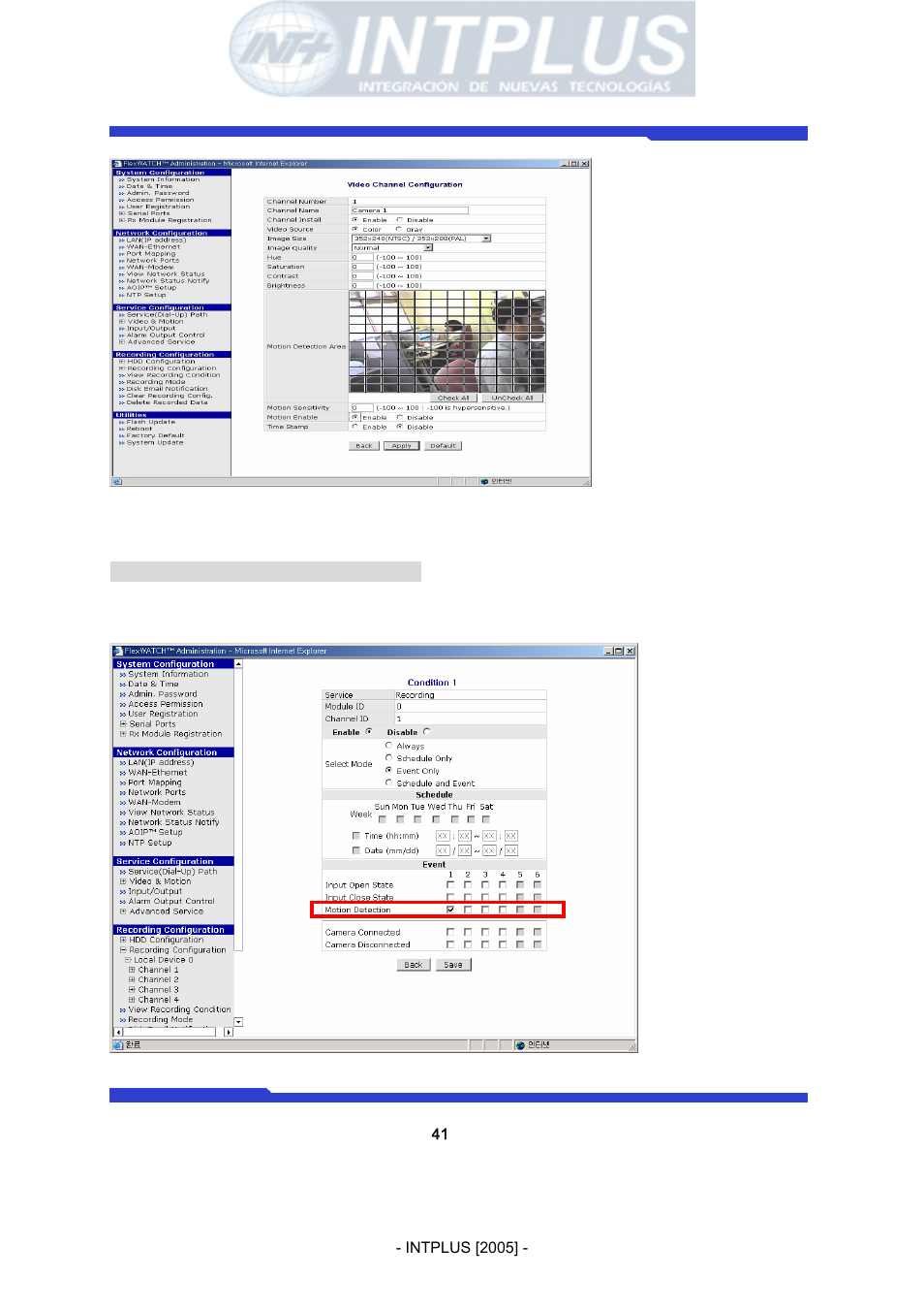 Network video server user’s manual | 3Com Network Video Server FlexWATCH 3110 User Manual | Page 41 / 105