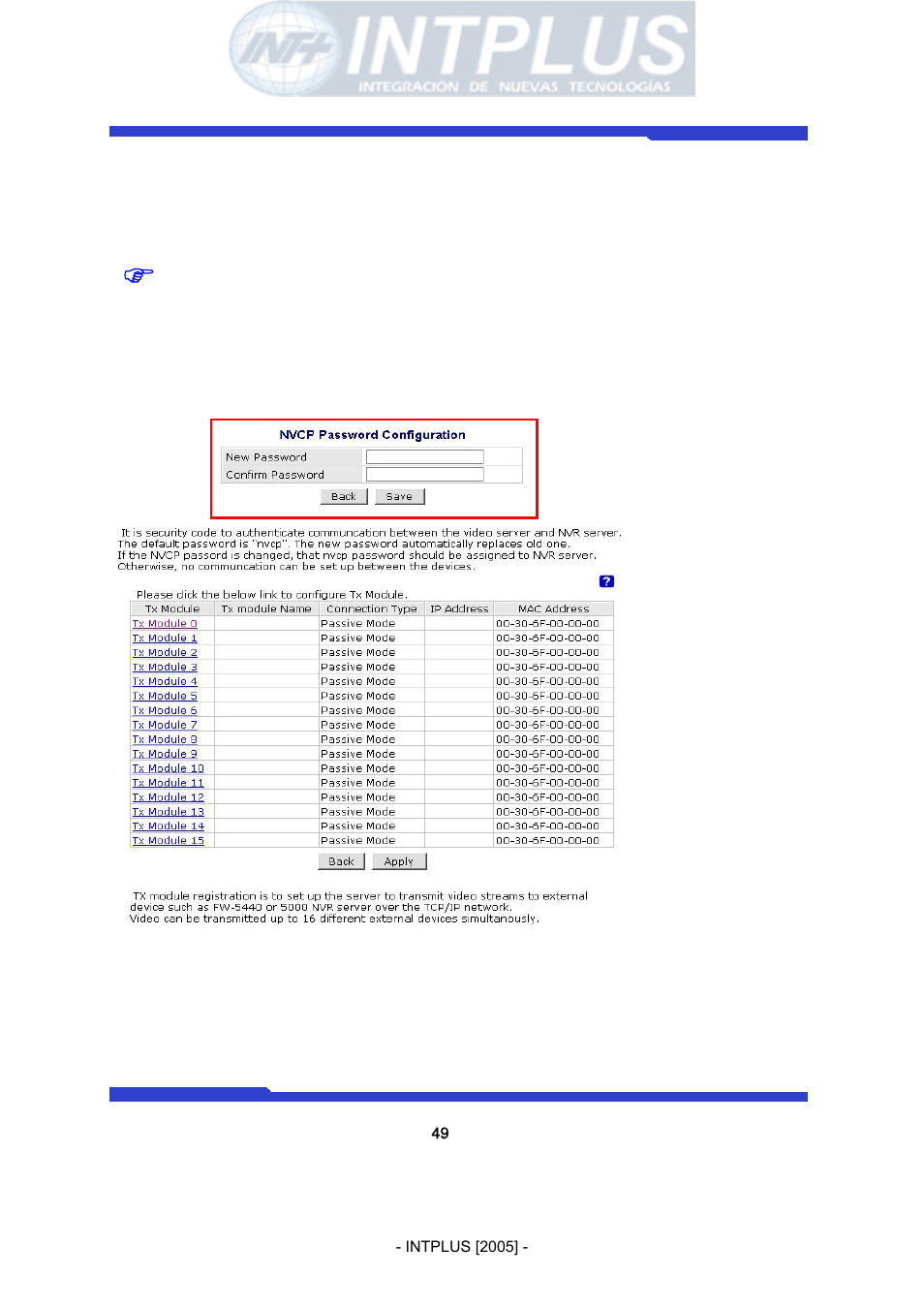 Network video server user’s manual | 3Com Network Video Server FlexWATCH 3110 User Manual | Page 49 / 105