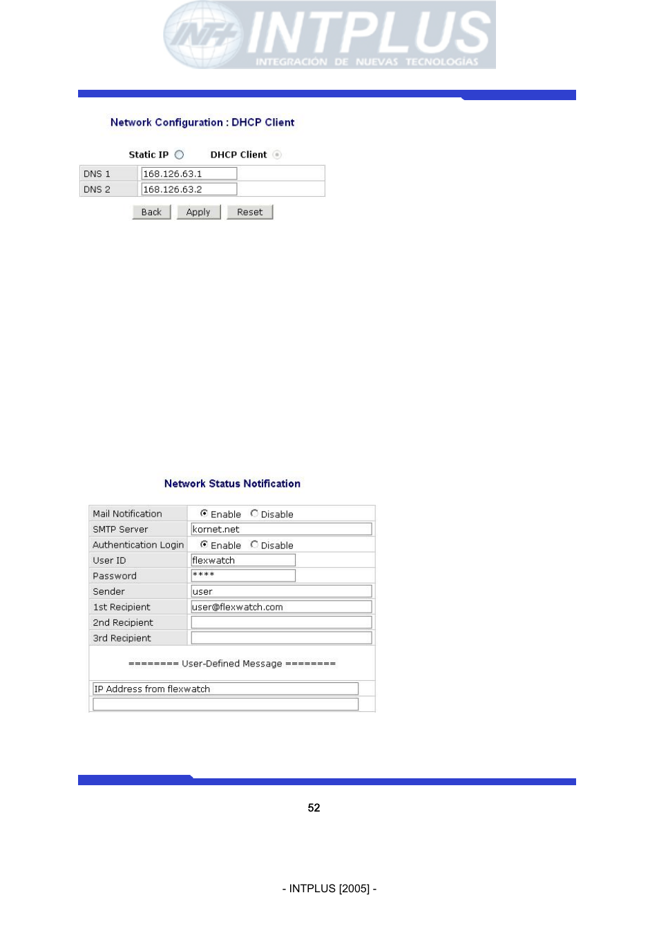 Network video server user’s manual | 3Com Network Video Server FlexWATCH 3110 User Manual | Page 52 / 105