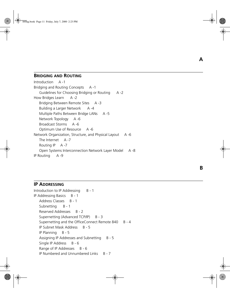 Ip a | 3Com 3C840 User Manual | Page 11 / 222