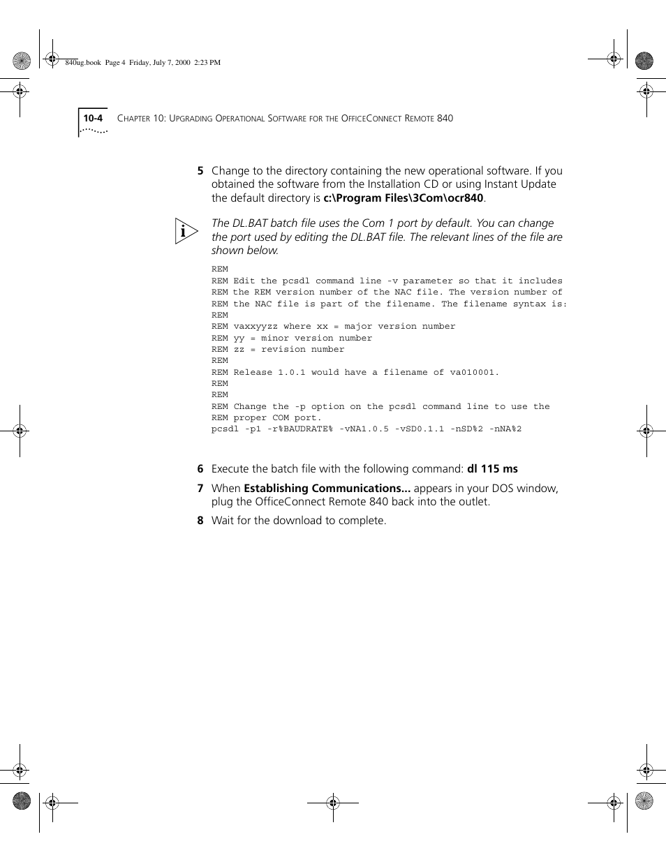 3Com 3C840 User Manual | Page 118 / 222