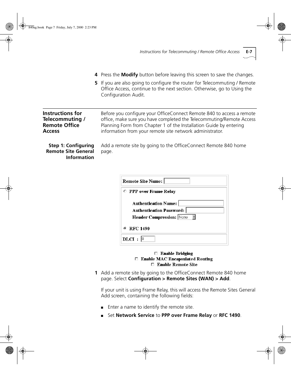 E - 7 | 3Com 3C840 User Manual | Page 197 / 222