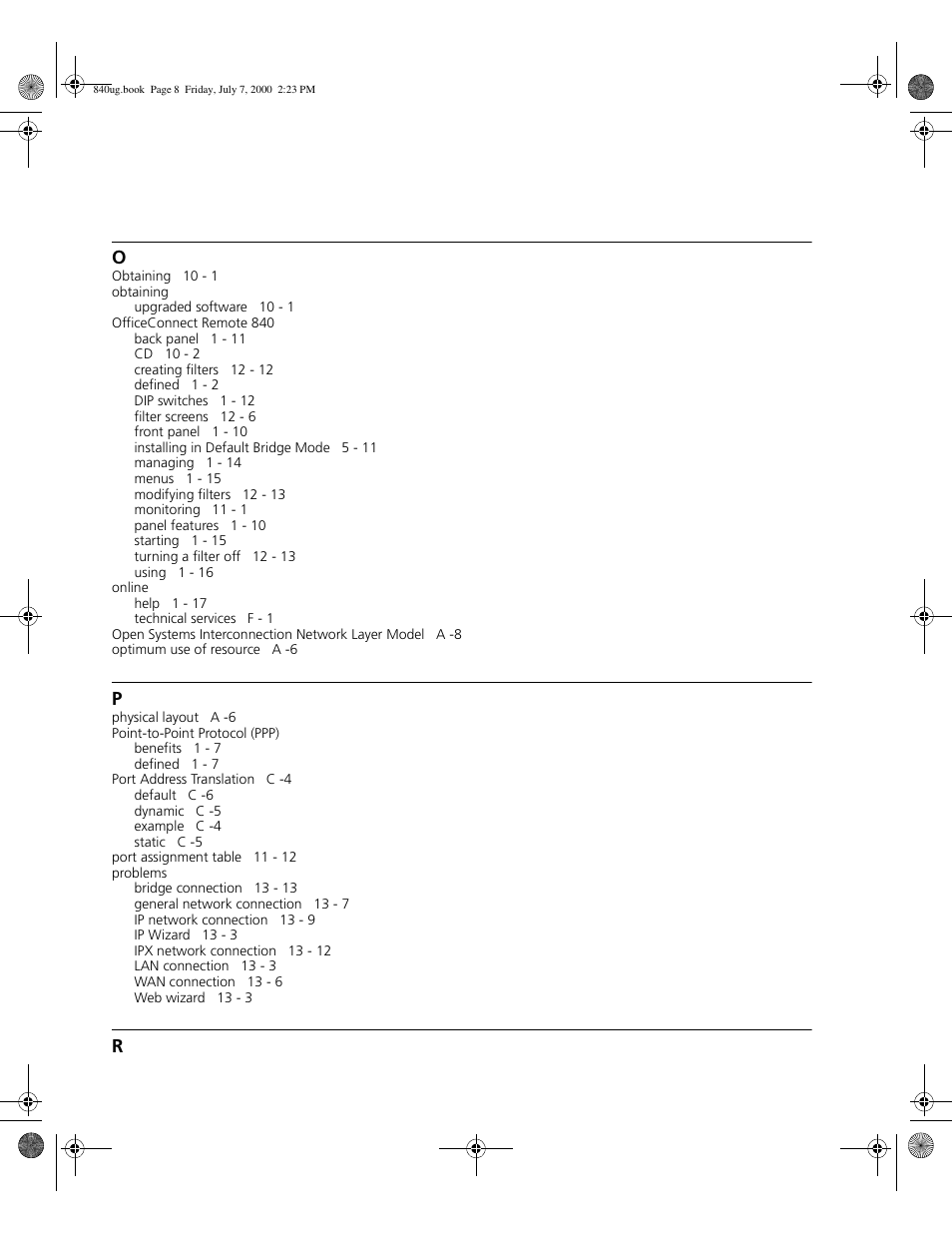 3Com 3C840 User Manual | Page 214 / 222
