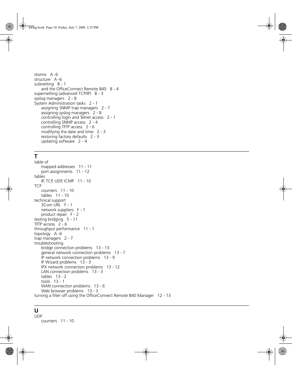 3Com 3C840 User Manual | Page 216 / 222