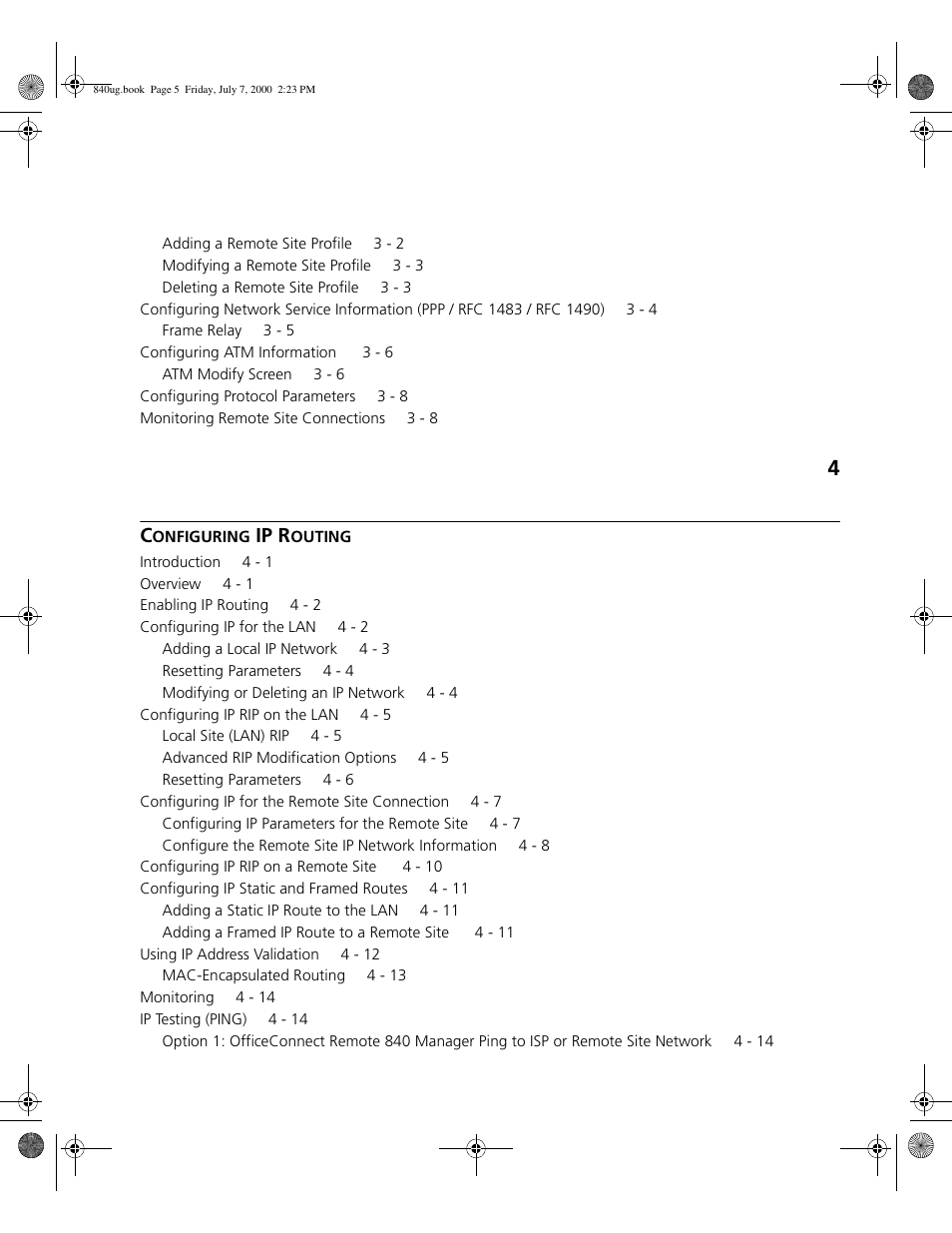 Ip r | 3Com 3C840 User Manual | Page 5 / 222