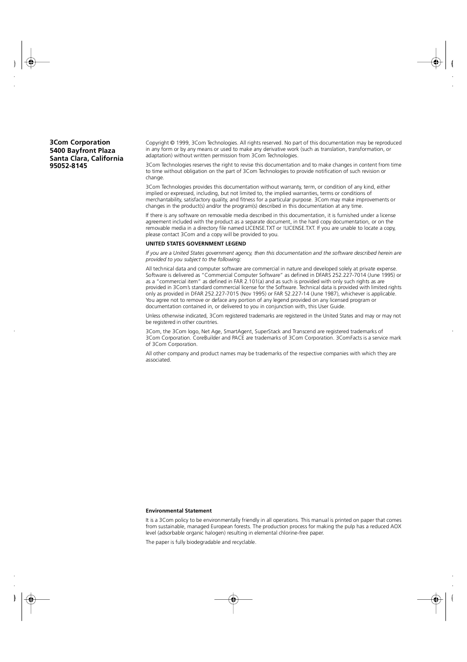 3Com 3C16980 User Manual | Page 2 / 62