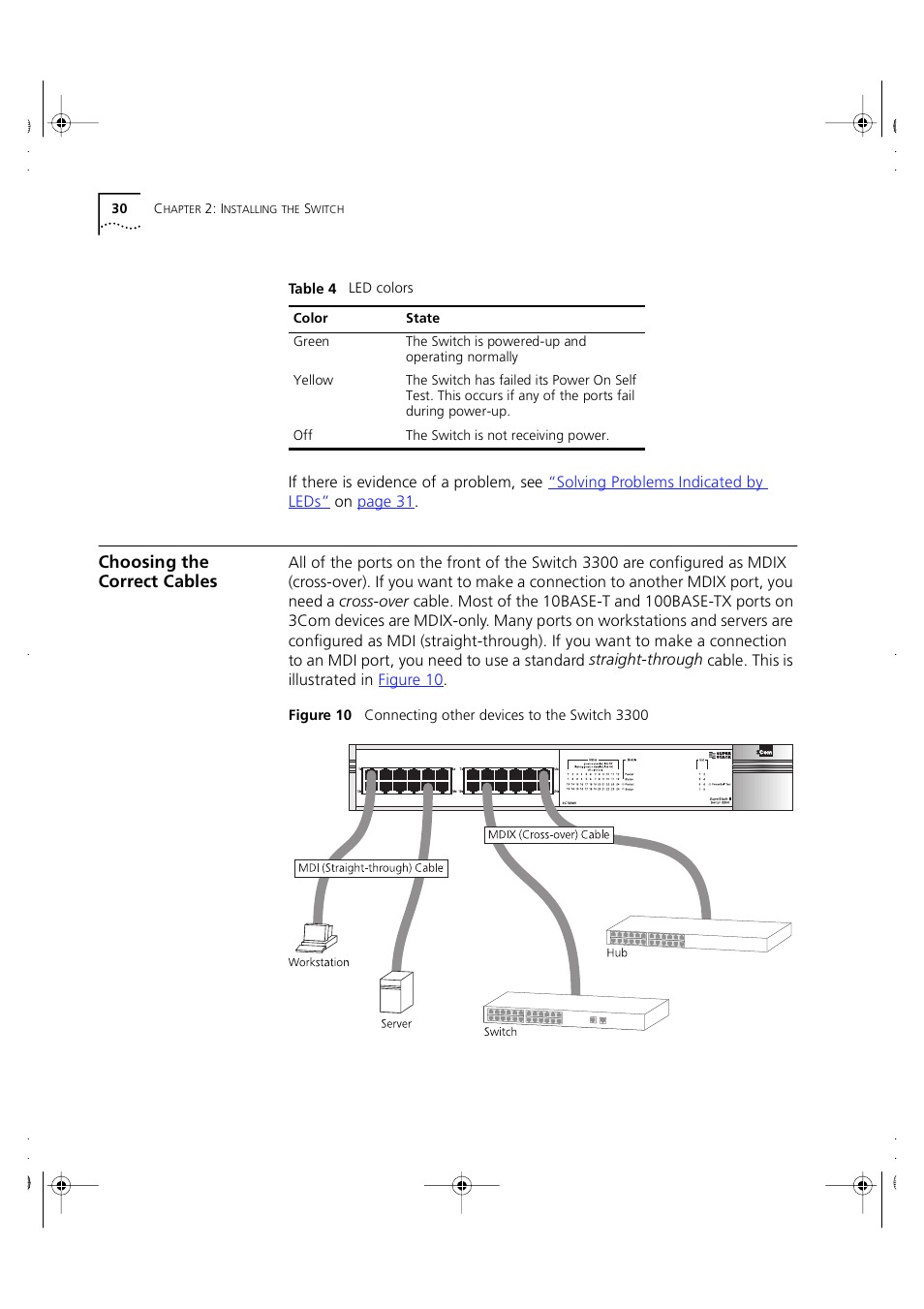 Choosing the correct cables | 3Com 3C16980 User Manual | Page 30 / 62