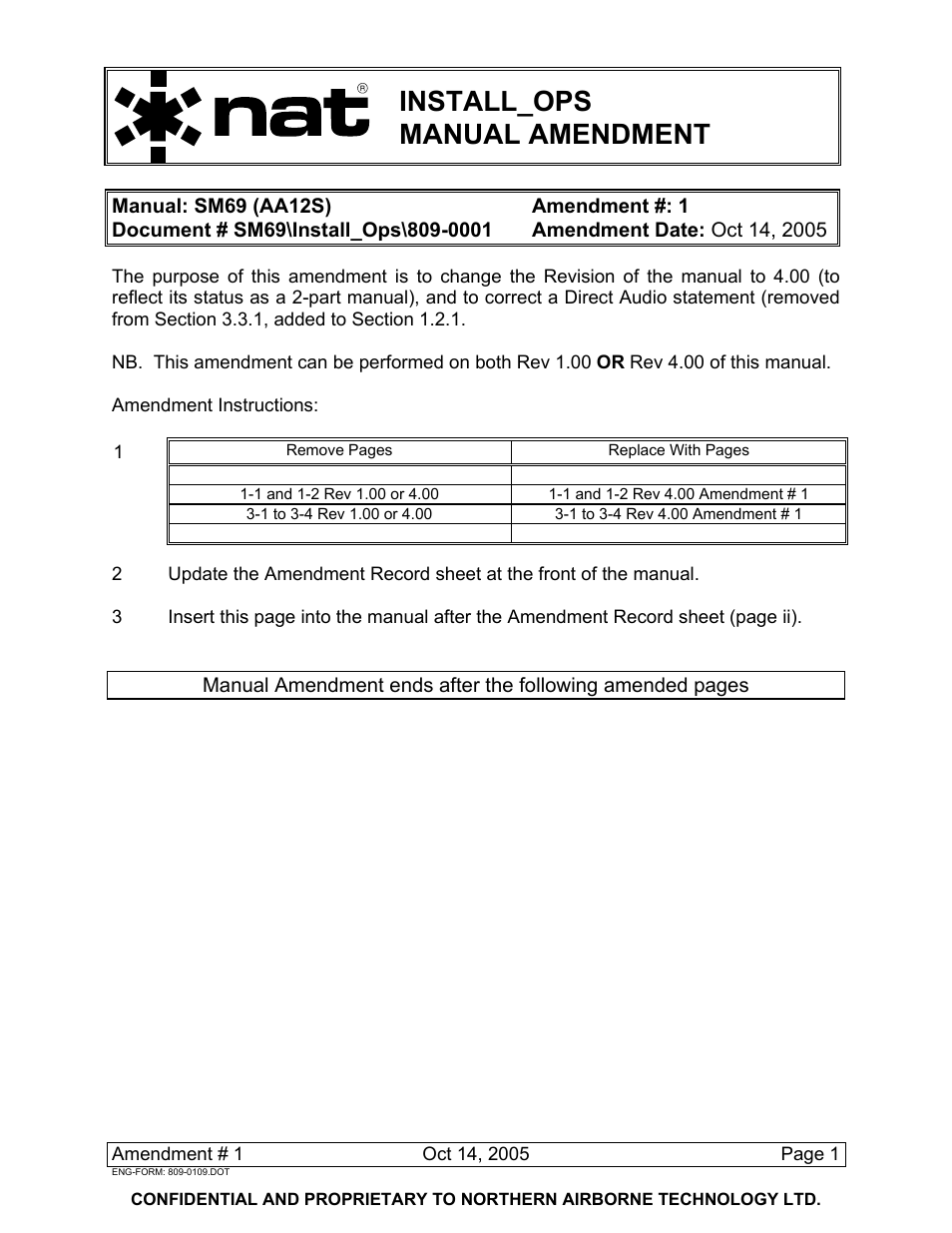 Install_ops manual amendment | NAT SM69 AA12S Series User Manual | Page 5 / 34