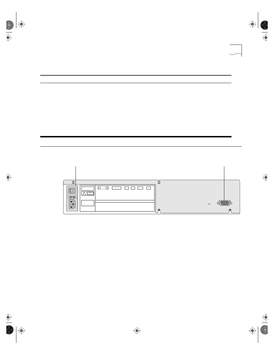 Switch 3800 rear view, Power socket, Serial number | Switch 3800 rear view 1-9, Power socket 1-9 serial number 1-9 | 3Com 3800 User Manual | Page 27 / 182