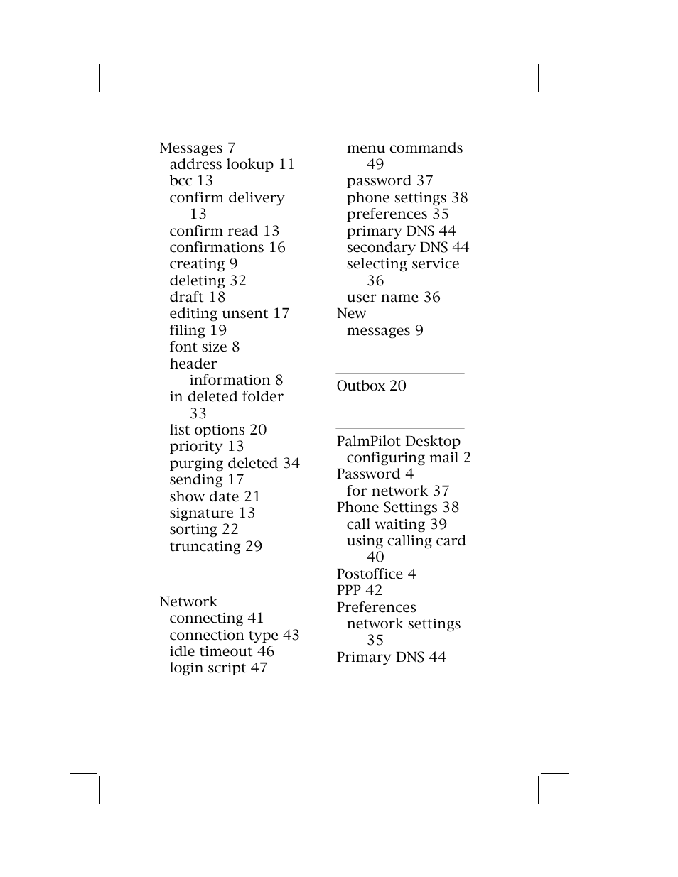 3Com PalmPilot User Manual | Page 74 / 75